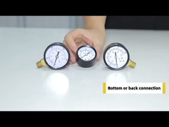 فشار سنج اقتصادی فولاد سیاه مقیاس طولی 50 میلی متر فشار سنج هوا