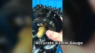 فلنج جلو، فولاد سیاه، اتصال برنجی. پایه خرس 2.5 اینچی 63 میلی‌متری 0 تا 0.6 مگاپاسکال،