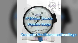 6 اینچ 0-1.6MPa فشار سنج از راه دور
