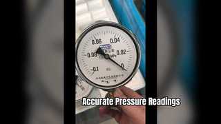 4 اینچ 100 میلی متر، -01~0Mpa کروم، فشارسنج خلاء