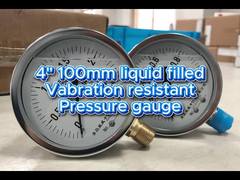 قاب کروم 4 اینچی 100 میلی‌متری 0~2.5MPa/0~1MPa و قاب کروم،