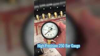 گیج فشار خشک 60mm & 100mm | مقیاس هشدار رنگ برای نظارت بر فشار ایمن