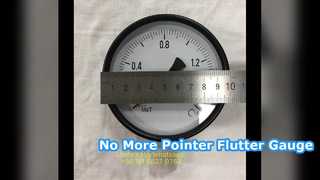 4 اینچ 100 میلی متر 0 ~ 1.6 مگاپاسکال فشار سنج فولاد کربن اقتصادی