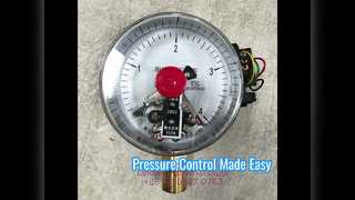 4 اینچ 100 میلی متر فشار سنج تماس الکتریکی