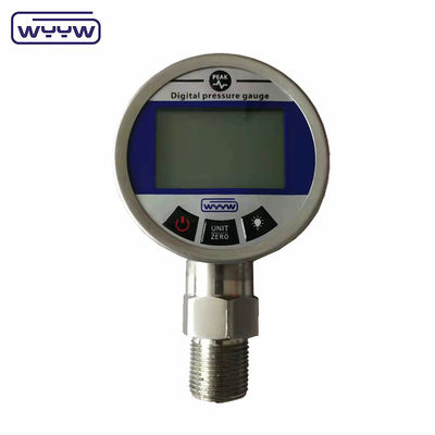 مانومتر فشار گاز دیجیتال فولاد ضد زنگ 65 میلی متر با صفحه نمایش LCD دیجیتال 4-5