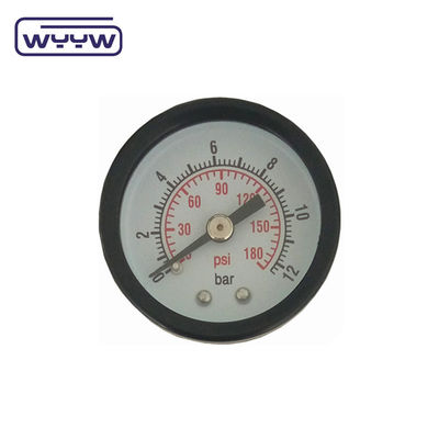 کیس پلاستیکی دو مقیاس فشار سنج خلاء نصب عقب 1 1/2 &quot; 40MM -1bar-0bar Case فولادی