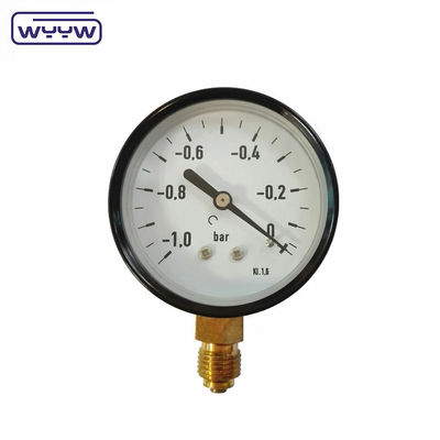 اندازه گیری فشار خلاء فولادی مانومتر پایین نصب WYYW