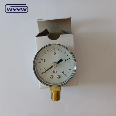 استاندارد CE 40MM پلاستیک 0-4Bar 1/8&quot;BSP Manometer هوا گاز طبیعی فشار سنج