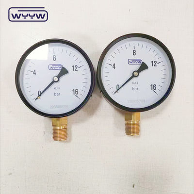 مانومتر 4 اینچ کلی CL1.6 آب و هوا 1/2 &quot;bsp 10bar 16bar لوله بوردون 100mm فشار سنج