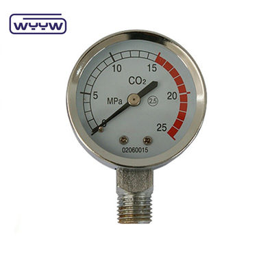 فشار سنج تجاری تنظیم کننده فشار استفاده از گاز طبیعی 50mm مانومتر تامین کننده CO2 فشار سنج