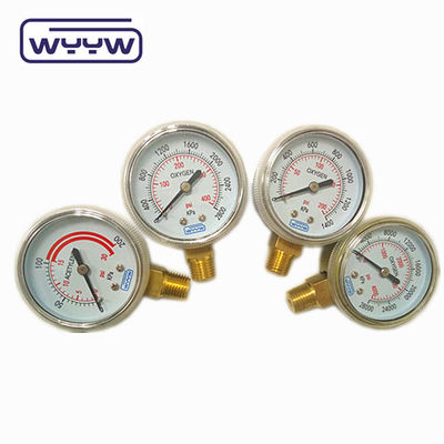 فشار سنج تجاری تنظیم کننده فشار استفاده از گاز طبیعی 50mm مانومتر تامین کننده CO2 فشار سنج