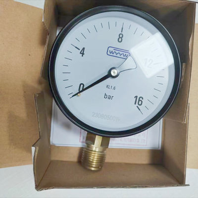 تولید کننده عمده فروشی 100mm 1/2&quot;bsp پایین 0-16bar kl1.6 فشار سنج ارزان
