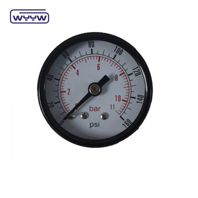 کیفیت خوب قیمت رقابتی گاز طبیعی 50 میلی متری استیل سیاه بار پیسی مقیاس دوگانه 1/8 &quot;bsp فشار سنج محوری