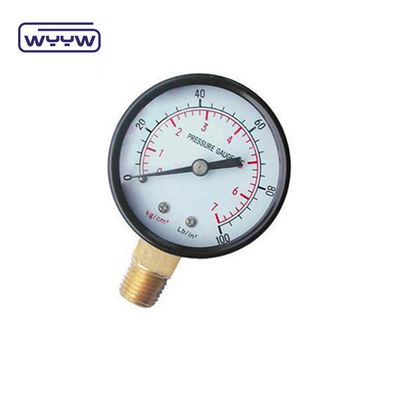 فشار سنج برای فیلتر استخر شنا 2&quot; دایر، 0-60 PSI، پایین نصب 1/4&quot; سیم لوله