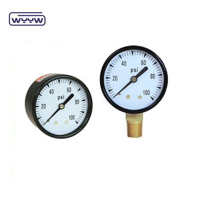 فشار سنج برای فیلتر استخر شنا 2&quot; دایر، 0-60 PSI، پایین نصب 1/4&quot; سیم لوله