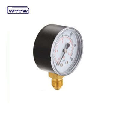 WYYW فشار سنج قیمت اتصال پایین 2&quot; 50mm جعبه پلاستیکی فشار سنج هوا lpg گاز مانومتر