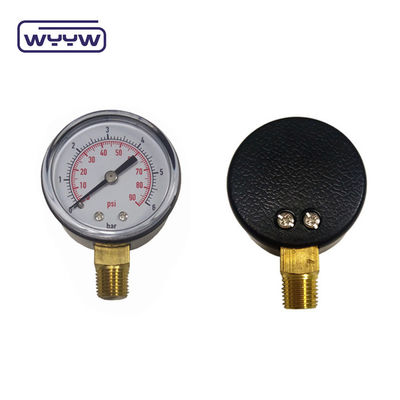WYYW فشار سنج قیمت اتصال پایین 2&quot; 50mm جعبه پلاستیکی فشار سنج هوا lpg گاز مانومتر
