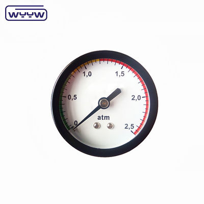 کیفیت خوب 2 اینچ لوله بوربون نوع مرکز پشت اتصال 1/4 &quot;NPT BSP پایین 9 پی سی مانومتر فشار سنج