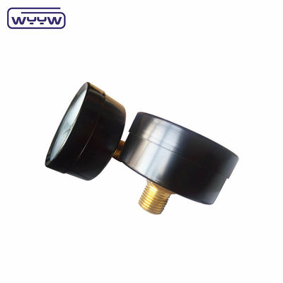 کیفیت خوب 2 اینچ لوله بوربون نوع مرکز پشت اتصال 1/4 &quot;NPT BSP پایین 9 پی سی مانومتر فشار سنج