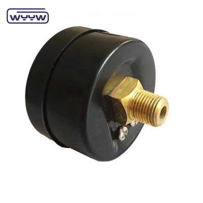 کیفیت خوب 2 اینچ لوله بوربون نوع مرکز پشت اتصال 1/4 &quot;NPT BSP پایین 9 پی سی مانومتر فشار سنج