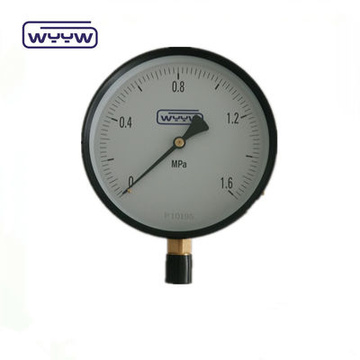 کارخانه Y-150 گاز طبیعی آزمایش فشار سنج آنالوگ 6 اینچ 150mm 0-1MPa 0-150psi نوتروژن مانومتر