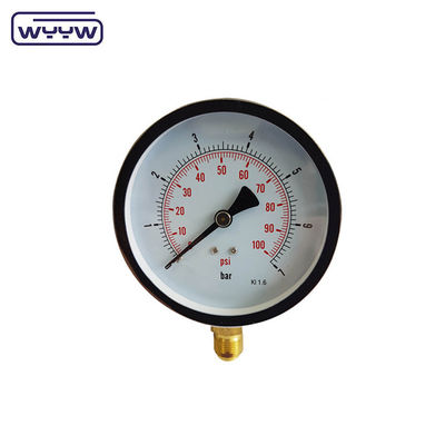 کارخانه Y-150 گاز طبیعی آزمایش فشار سنج آنالوگ 6 اینچ 150mm 0-1MPa 0-150psi نوتروژن مانومتر