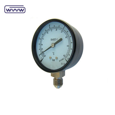 M20X1.5 لوله 100mm استاندارد فشار سنج عمومی