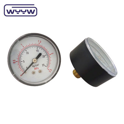 چین فشار سنج قیمت کارخانه 1.5 &quot; 40mm 0-3.5bar پلاستیکی مونوتر گاز محوری