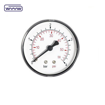 چین فشار سنج قیمت کارخانه 1.5 &quot; 40mm 0-3.5bar پلاستیکی مونوتر گاز محوری
