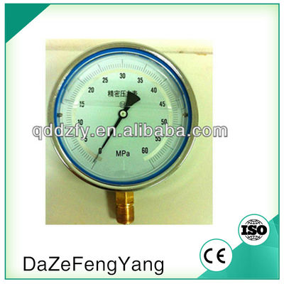 اندازه دایره فشار سنج دقیق مانومتر با کیس فولاد سیاه