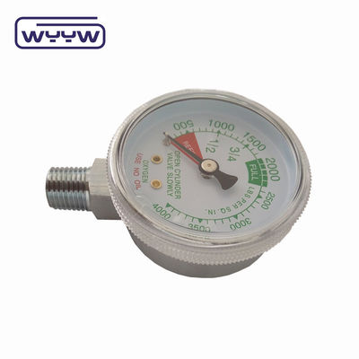 قیمت کارخانه 0-4000psi استفاده پزشکی کروم بدون ورود پایین نفت 50mm کروم فشار سنج آب سیلانک اکسیژن