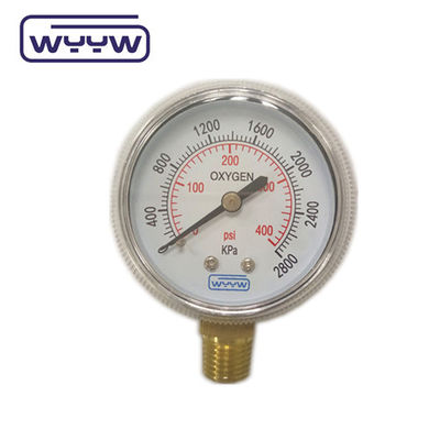 قیمت کارخانه 0-4000psi استفاده پزشکی کروم بدون ورود پایین نفت 50mm کروم فشار سنج آب سیلانک اکسیژن