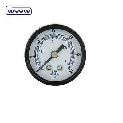 مانومتر فشار پمپ هوا 40mm محوری بار Psi