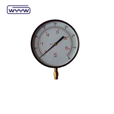 6&quot; 1.6٪ 1٪ دقت اقتصاد فشار سنج پایین اتصال دقیق فشار سنج