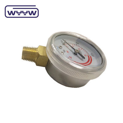 ۲&quot; مانیومتر فشار سنج گاز عمومی پایین نصب 50mm Dial