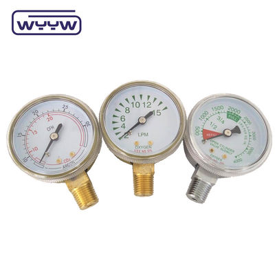 ۲&quot; مانیومتر فشار سنج گاز عمومی پایین نصب 50mm Dial