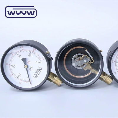 100mm آب عمومی فشار سنج تجاری مانومتر پایین نصب