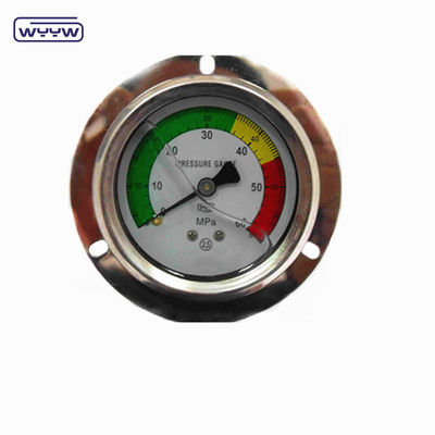 پانل نصب 4&quot; 1/2&quot;NPT یا BSP Bar Psi Double Scale مایع روغن پر کردن PG100 سری فشار سنج ضد زنگ