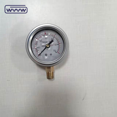 2.5&quot; مانومتر فشار پر از مایع EN837-1 فشار سنج شعاعی