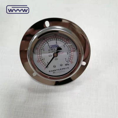 اندازه گیری فشار دوگانه با فلنج جلو با استاندارد CE تایید شده 63mm EN837-1