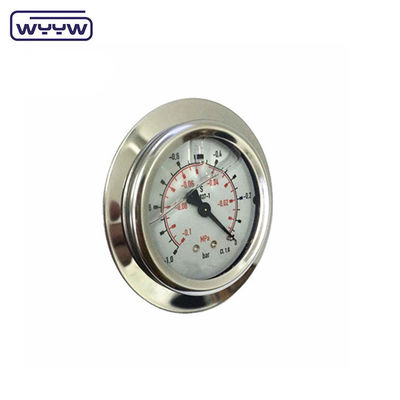 اندازه گیری فشار دوگانه با فلنج جلو با استاندارد CE تایید شده 63mm EN837-1