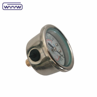 40 میلی متری سینتر پشت OEM 1/4&quot;bsp npt 1.5 اینچ چهره گلیسیرین پر فشار