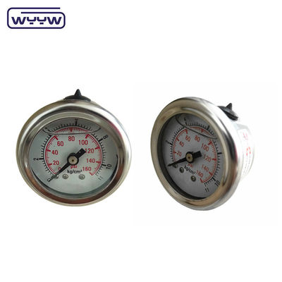 40 میلی متری سینتر پشت OEM 1/4&quot;bsp npt 1.5 اینچ چهره گلیسیرین پر فشار