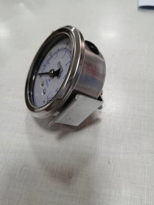 نوع U-clamp کلاس 1.6٪ 2.5 اینچ Manometer فشار ضد ارتعاش