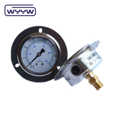 مقاومت به ضربه دقیق 150 Psi فشار هیدرولیک اندازه گیری روغن 400 بار با فلنج جلو