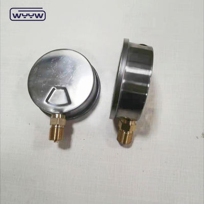 100mm 1.6% 1% دقت فشار سنج پمپ، فشار سنج فرقی برای فیلترها، فشار سنج
