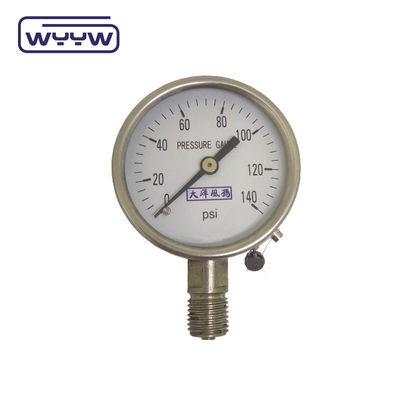 2.5&quot; ss قاب اتصال شعاعی مایع پر فشار متر