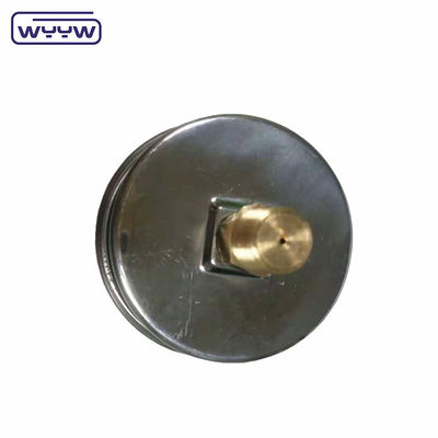 63mm EN837-1 آب هیدرولیک 0-10bar / psi وارد شدن محوری روغن گلیسیرین پر فشار 2.5 "مانومتر