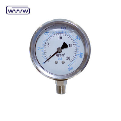 1/8 &quot;NPT فشار سنج پایین اتصال 1.5&quot; 40mm فشار سنج روغن