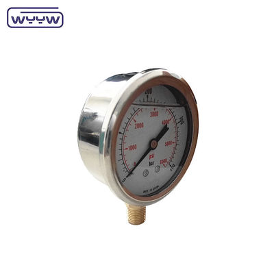 قطعات تازه وارد شده 0-400بار فشار سنج هیدرولیک تست 0-6000psi برای فروش